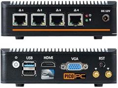 Intel Atom E3845 4 LAN AES-NI Fanless Firewall Appliance Router (4G LTE, 8GB RAM, 120GB mSATA SSD) Supports OS Like Sophos, pfSense, Untangle, Ubuntu, Freebsd
