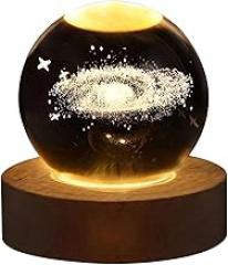 Crystal Ball Night Lights Glowing Planet GaIaxy Astronaut Moon Table Lamp USpB Atmosphere Lamp Tabletop Decorations Kld Gifts New 2026 High for Reliable Electronic Component