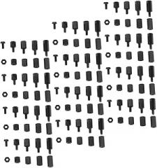 180pcs Nylon Standoffs and Screws Kit Series Spacers for Motherboards Versatile Assembly Parts for Electronics Machinery and Automotive Projects