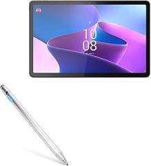 BoxWave Stylus Pen Compatible with Lenovo Tab P11 Gen 2 - AccuPoint Active Stylus, Electronic Stylus with Ultra Fine Tip - Metallic Silver