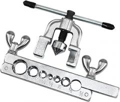 Flaring Set Tubing Copper Tubing Brake Line Flaring Set 7 Dies of 3/16'', 1/4'', 5/16'', 3/8'', 1/2'', 5/8'', 3/4'' Kit in HVAC for Plumbing Copper
