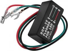 Zerodeko Motorcycle Led Turn Signal Controller Electronic Relay Module for Improved Signaling Easy Installation and Construction for Motorbike Indicators