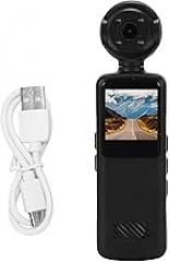 Handheld Action Camera, 1080P HD 180 Rotating Head WiFi Electronic Stabilization Wide Angle Handheld Camcorder with APP for Travel Outdoor Recording