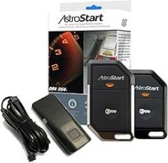 AstroStart RFD2621 2-Way 1-Button DS4 RF Kit - Full Kit Bundled with (1) and Antenna and (2) Remotes