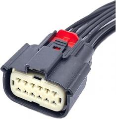 1 Set 12Pin Car Light Lamp Electronic Connector Wire Harness Plug for 33482-1201 33472-1201(12P Female,1 Set)