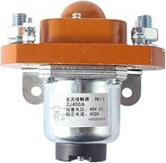 Vehicle dc contactors 1NO (Normally Open) 12V 24V 36V 48V 60V 72V DC Contactor for Motor Forklift electromobile Grab wehicle car Winch ZJ400A (Color : 60V)