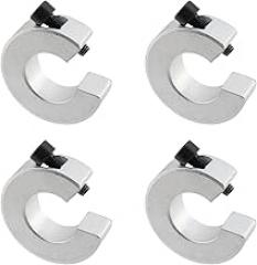 Antrader SBR20 Linear Rail Shaft Stop Collars,Linear Rail Limit Fixing Rings Aluminum Alloy Clamp-on 20mm Bore Shaft Collars with M6 Fixing Screw,4Pcs