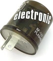 12V Electronic Turn Signal Flasher Relay - Works with LED and Incandescent - 2 Prong - Universal Honda Kawasaki Suzuki Yamaha Motorcycle ATV Dirt Bike Scooter