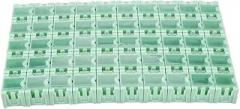 SMT Container, 50Pcs Green Container Box SMT Box, SMD Container SMD Box SMT Storage Box, for Computer Set for Electronics Set for Computer Kit for Electronics Ket