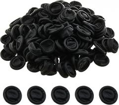 400pcs Latex Finger Cots Disposable Fingertip Protectors for Electronics Repair, Crafts, Industrial Applications, Black