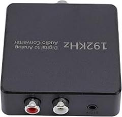 FTVOGUE Digital to Analog Audio Converter SPDIF Coaxial Optical to AV Left Right 3.5mm Stereo Converter for TV Speaker Power Amplifier DVD Soundbar