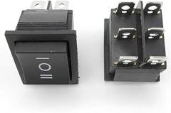 20A Inverted-Control-Converter Button-Switch Electronic Starter Three-Pole-Switch on-Off-On Rocker-Power Reverse for DC Electronic Starter CW-CCW