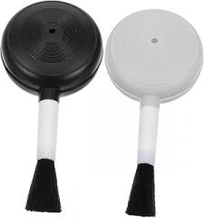 POPETPOP 2pcs Air Blower and Soft Brush Cleaning Tool Ergonomic Plastic Bulb Pump for Camera Lenses Electronics Keyboards Dust Removal Portable and Leak Design