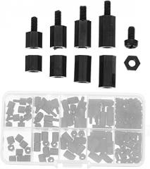 180pcs Nylon Screws Nuts Kit Bolts and Nuts Kit Electronic Mounting Hardware