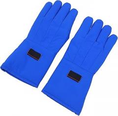 Cryogenic Gloves, Low Temperature LN2 Liquid Nitrogen Protective Gloves, Cold Storage Safety Frozen Gloves, -260℃ or -436℉ to +148℃ or 298℉