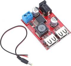 Voltage Regulator Board Solar Controller 2 USB Output Module DC6V 30V to 5V Constant Current Protection High Efficiency Transformer for Electronic Equipment Charging Power Supply