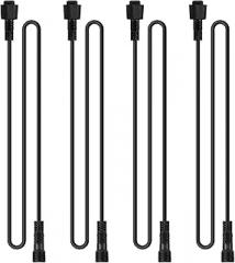 4Pcs 78 inch/6.56FT 4-Pin RGB LED Rock Lights Extension Cable Wire Cord Set Underglow Led Rock Multi-Color Neon Lights Strip Fit for Jeep Truck Motorcycle Golf Carts ATV Car