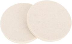 Cabilock 2pcs Wool Felt Polishing Wheel Flocking Wool Buffing Pad Electric Grinder Disc for Mold Electronics Jewelry