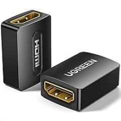 UGREEN HDMI Coupler 2 Pack, 4K@60Hz Female to Female Adapter HDMI 2.0 Extender for 3D Connector Compatible with HDTV Roku TV Stick Chromecast Nintendo Switch 2 Xbox PS5/4 Laptop PC Projector