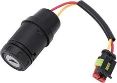 YWBL-WH Ignition Switch with Key, Stainless Steel Tractor Forklift Ignition Lock, for LIDA Xilin EP Heli Engineering Vehicles Agricultural Tricycle