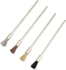 Stainless Steel Wire Brush Mini Wire Brush Cleaning Steel Wheel Accessories for Miniature Electronic Instruments