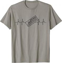 Synthesizer Keyboard Music Producer Synth apparel Keyboard Synthesizer Heartbeat Synth Cool electronic musical T-Shirt