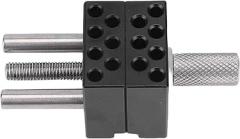 FTVOGUE Metal Handy Vise, 30mm Adjustable Jaw Mini Bench Vise with Silicone Protective Sleeve, for Jewelry Carving Watch Repair Model Making Electronics