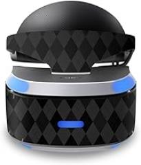 MightySkins Skin Compatible with Sony Playstation VR wrap Cover Sticker Skins Black Argyle