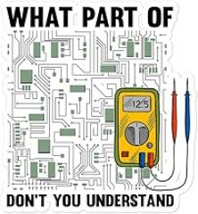 Teegarb Sticker Decal Vinyl Hilarious Electrician Electronics Expert Professional Bubble-Free Stickers