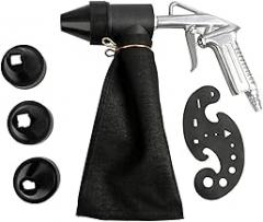 6PCS Pneumatic Sandblasting Hine Set Handheld Sand Blasting Hine with 450ml Sandblasting Bag Sand Blasting for Rust Removal/Sandblasting/Polishing/Refurbishing