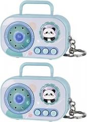 Greabuy ABS Electronic Retro Cassettes Keychain Portable Voice Recorder Toy 4 Color Choices Collectible
