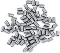100 Pcs M2 SS304 Stainless Steel Helical Wire Thread Repair Inserts for Aluminum Magnesium Soft Metals DIY Electronics RC Model Engine Repair Tool Kit (M2*0.4 * 2.5D)