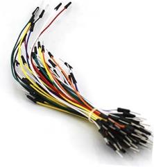 65Pcs Round Head Breadboard Jumper Wires Kit with Flexible Test Lines for Electronic DIY Circuit Building and Connection