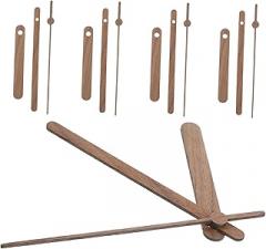 NUOBESTY 5sets DIY Clock Hands Kit Black Walnut Replacement Parts Hanging Clock Hands Only