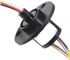 Electronic Slip Ring OD 22mm 12 Circuits Each 2A Gold to Gold Contact Capsule Slip Ring