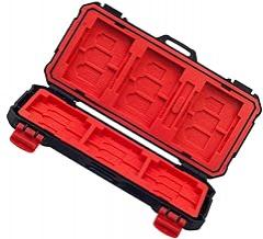 VANZACK Memory Card Organizer Protective Case for Cf and Cards Shock-Proof Portable Storage Box Suitable for Travel and Electronics Accessories