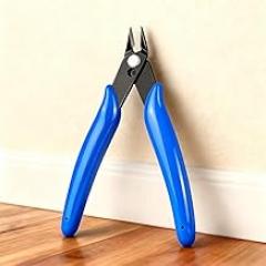 Micro Flush Cutter,5-in Side Cutter Diagonal Cutting Pliers,Non-Slip Diagonal Cutting Pliers for Electronics, Heating Wire, Model Sprue(Blue)