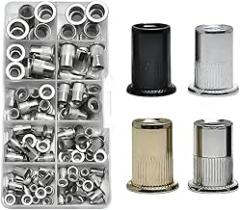 Flat Rivet Nut Metal Clamp Expansion Lock Nuts Metric Thread Insert Nut Kit Aluminum/Carbon/Stainless Steel Rivets M3 M4 M5 M6M8 New 2026 High for Reliable Electronic Component