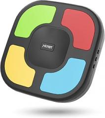 Electronic Memory Game for Kids, Handheld Toy with Silent Mode, 4 Difficulty Levels, Progressive Light Up Memory Game with Lights & Sounds, Educational Travel Toy for Boys & Girls