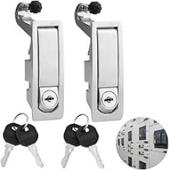 Latches of Compression, 2 Pcs Trigger Latch Locks of Zinc Alloy with 4 Keys, Compression Lever Hand Operated Locks Suited for Electronic Closures, Fit Doors of 0.04-0.94 in