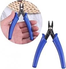 HOMSFOU High Leverage Diagonal Cutting Pliers Heavy-Duty Wire Cutter for Electronics and Jewelry Making Angled Side Snips Flush Design Precision Wire Cutters