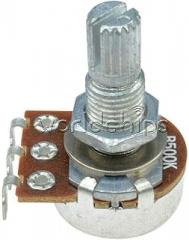 Electronic Components B1K/B5K/B10K/B20K/B50K/B100K/B500K ohm Linear Taper Rotary Potentiometer 3Pin - (Select:B500K #2 Potentiometer)