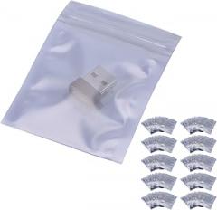 Estink 100Pcs 6x9cm Antistatic Resealable Storage Bags, Anti Static Ziplock Bags ESD Shielding for Electronic Components with Strong Seal Reusable