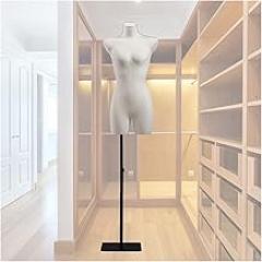Mannequin Female Torso Body, Adjustable Half Scale Maniquins, Manikins Bust for Displays Retail Clothing Underwear, 7 Styles,F (A)