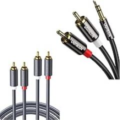 UGREEN Bundle 3.5mm to RCA Cable and 2RCA Male to Male Cable