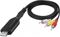 USB Audio Video Capture Card, Video Grabber VHS VCR TV to DVD Converter Capture Card Adapter for Windows