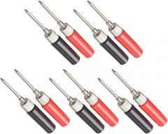 Insulated Probe with Spring Loaded Tip, Multimeter Replacement Probe for Electrical Testing Hook Clip, DIY Electronics Testing Tool, 2/10pcs Stainless Steel(10PCS)