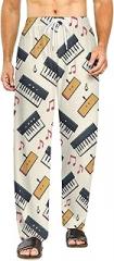 JIVRAJORQ Musical Note Pajama Pants Men Women Pj Pants Comfortable Sleepwear