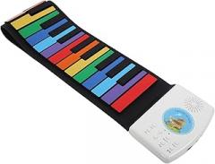 Electric Piano Keyboard, Electronic Hand Roll Piano Silicone 49 Keys Keyboards Hand Roll Educational Gifts