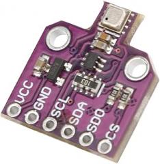 BME680 Development Board Ultra Low Pressure Temperature Humidity Sensor Module Weather Data I2C Connection for Smartphones DIY Electronics Projects Purple Metal CJMCU680